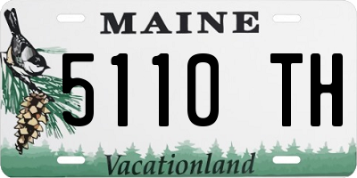 ME license plate 5110TH