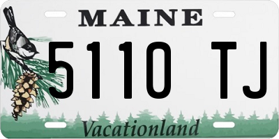 ME license plate 5110TJ