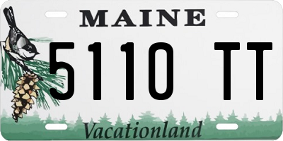 ME license plate 5110TT