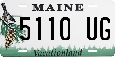 ME license plate 5110UG