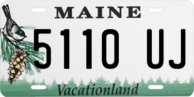 ME license plate 5110UJ