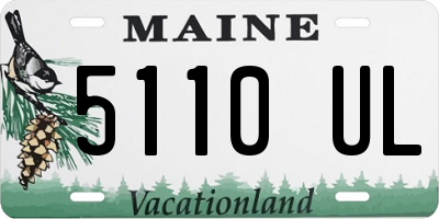 ME license plate 5110UL