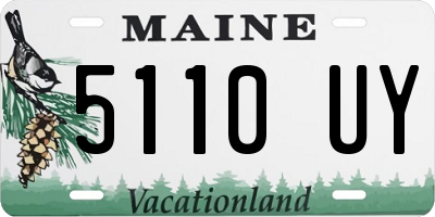 ME license plate 5110UY