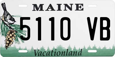 ME license plate 5110VB