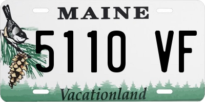 ME license plate 5110VF