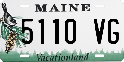 ME license plate 5110VG