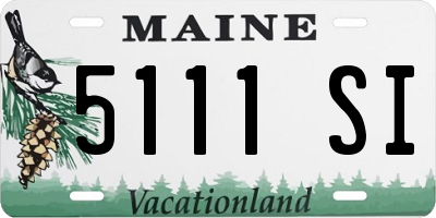 ME license plate 5111SI