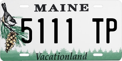 ME license plate 5111TP