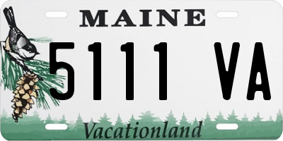ME license plate 5111VA