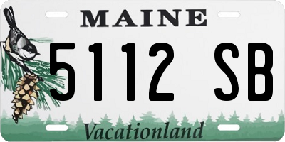 ME license plate 5112SB