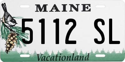 ME license plate 5112SL
