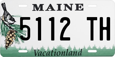ME license plate 5112TH
