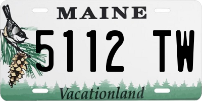 ME license plate 5112TW