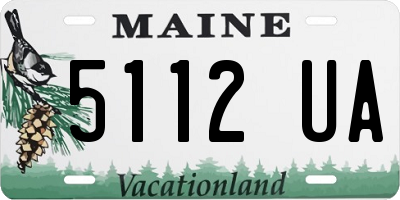 ME license plate 5112UA