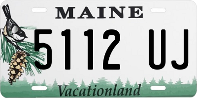 ME license plate 5112UJ