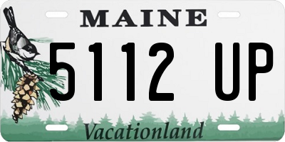 ME license plate 5112UP