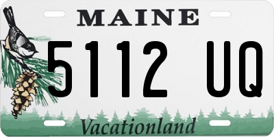 ME license plate 5112UQ