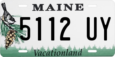 ME license plate 5112UY