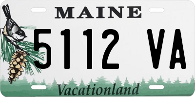 ME license plate 5112VA