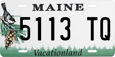 ME license plate 5113TQ