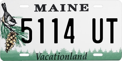 ME license plate 5114UT