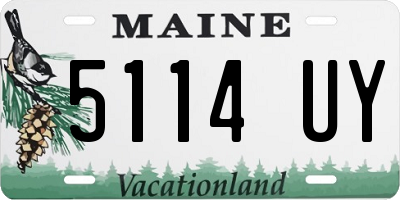 ME license plate 5114UY