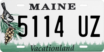 ME license plate 5114UZ
