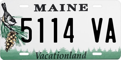 ME license plate 5114VA