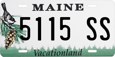 ME license plate 5115SS