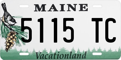 ME license plate 5115TC