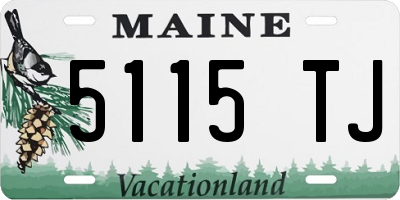 ME license plate 5115TJ