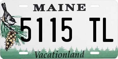 ME license plate 5115TL