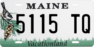 ME license plate 5115TQ
