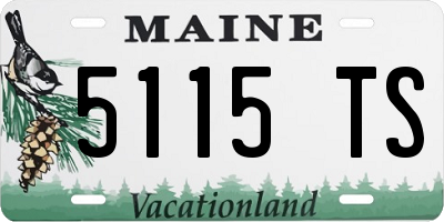 ME license plate 5115TS