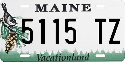 ME license plate 5115TZ