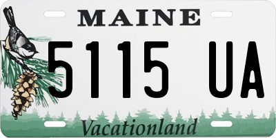 ME license plate 5115UA