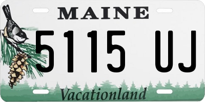 ME license plate 5115UJ