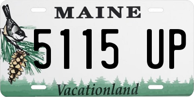 ME license plate 5115UP