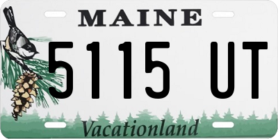 ME license plate 5115UT