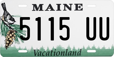 ME license plate 5115UU