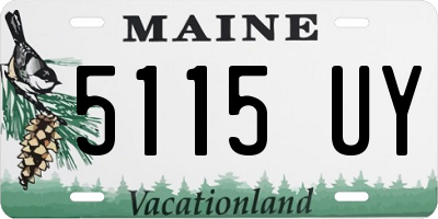 ME license plate 5115UY