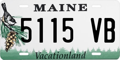 ME license plate 5115VB