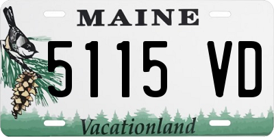 ME license plate 5115VD