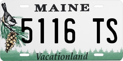 ME license plate 5116TS