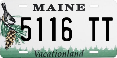 ME license plate 5116TT