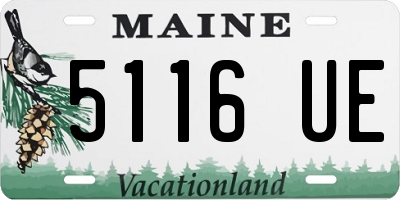 ME license plate 5116UE