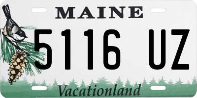 ME license plate 5116UZ