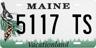 ME license plate 5117TS