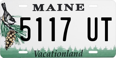 ME license plate 5117UT