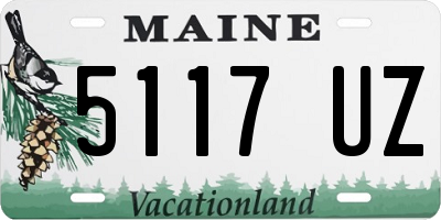 ME license plate 5117UZ